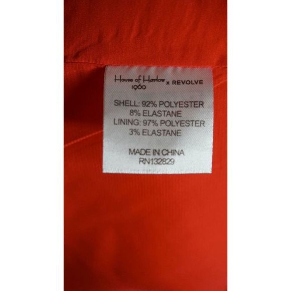 House of Harlow 1960 x Revolve‎ Alvaro V-Neck Wrap Dress Red Size XS Women's - Picture 10 of 10